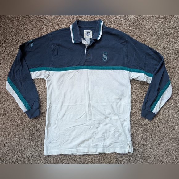 Lee Other - Vintage Lee Sport Seattle Mariners Polo Shirt Large